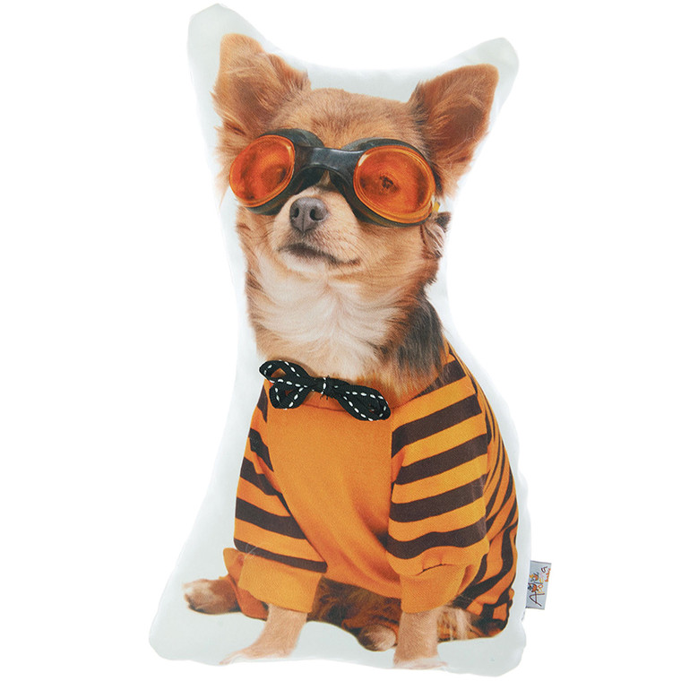 Costume Dog Printed Decorative Throw Pillow - 4512839614151