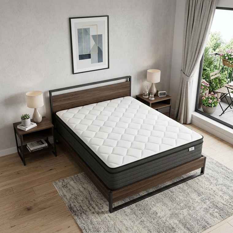 12" Queen Foam Hybrid Mattress - 880016496413