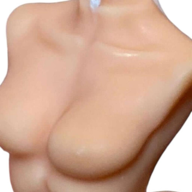 4" Natural Vanilla Scented Dimensional Female Form Candle - 880024538693