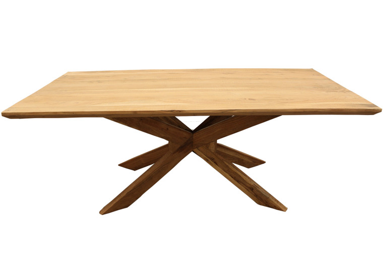 79" Natural Rectangular Solid Wood Dining Table - 606114680031