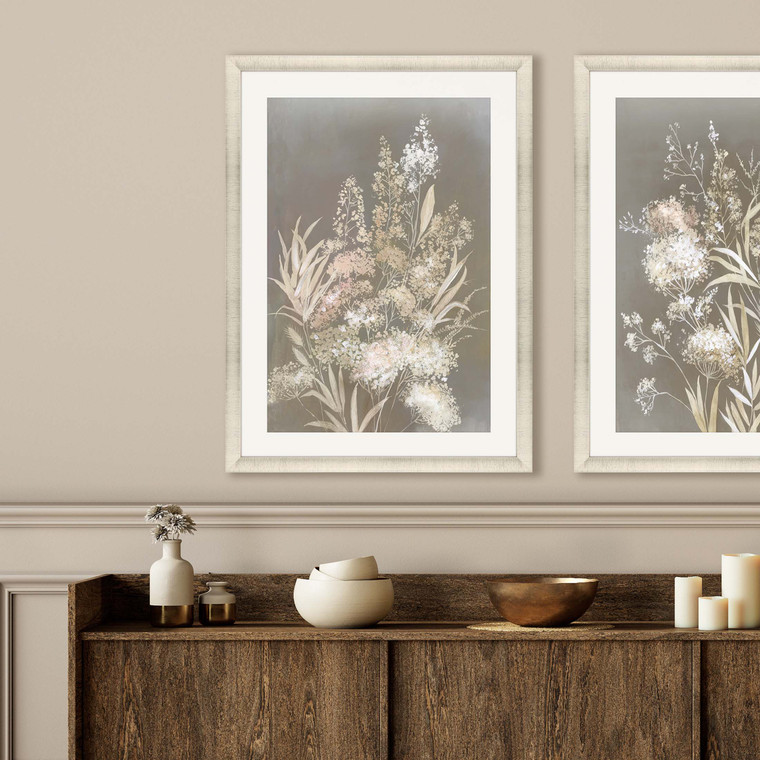 Delicate Bunch I Gold Framed Print Wall Art - 608219020606