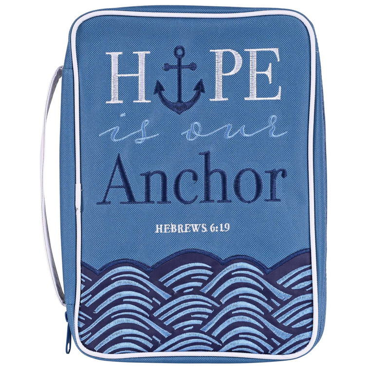Bible Cover Hope Is Our Anchor Lg Prt - 603799750509