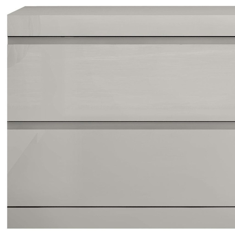20" Light Gray Wood Two Drawer Nightstand - 880024680033