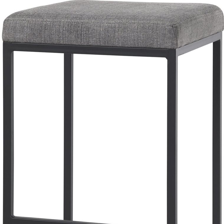 Fabric and Iron Backless Bar Height Bar Chair - 880016580426
