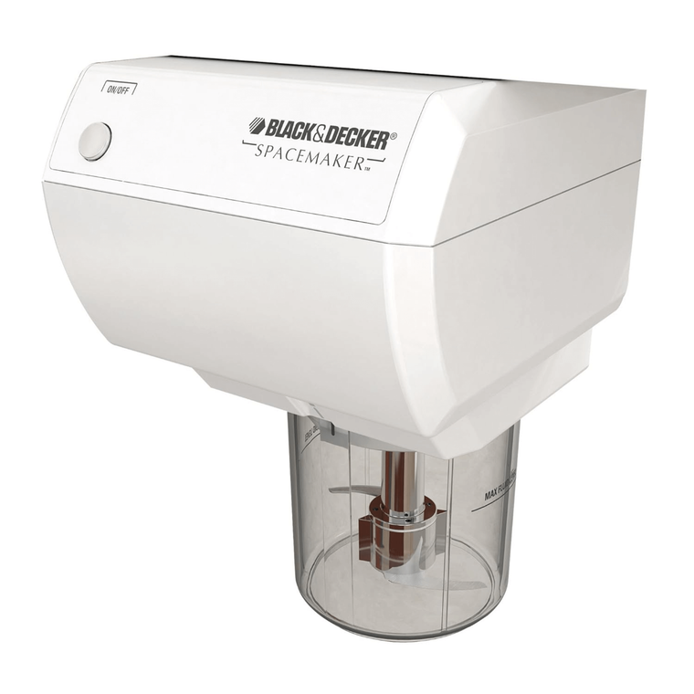 Black & Decker Under the Counter Spacemaker Combo Coffee Grinder and Mini Food Processor - 050875536777