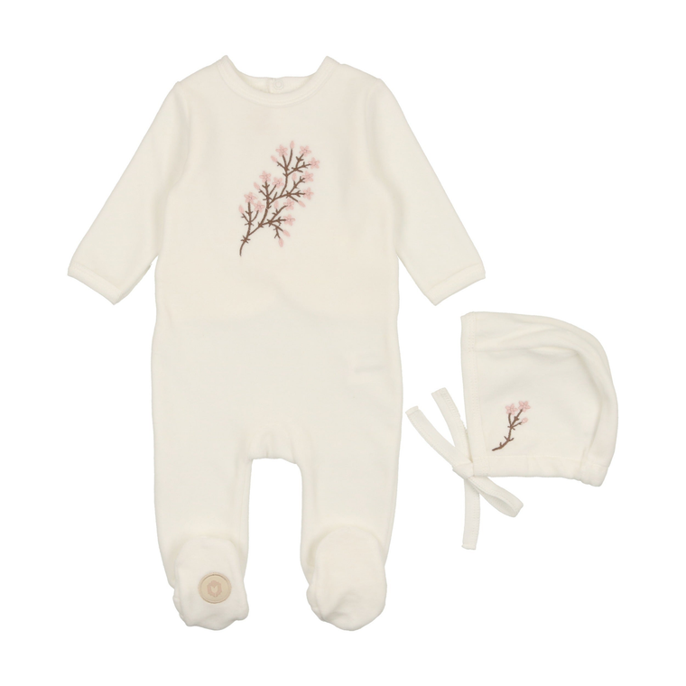 Baby's Breath Footie & Hat Set - 738019481229