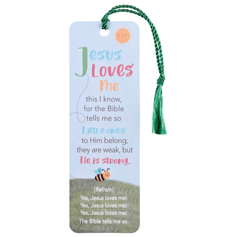 Tassel Bookmark Bee Jesus Loves Me - 603799747936