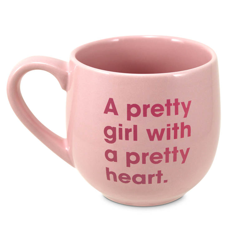 Mug Pink Pretty Girl Pretty Heart  - 667665580140