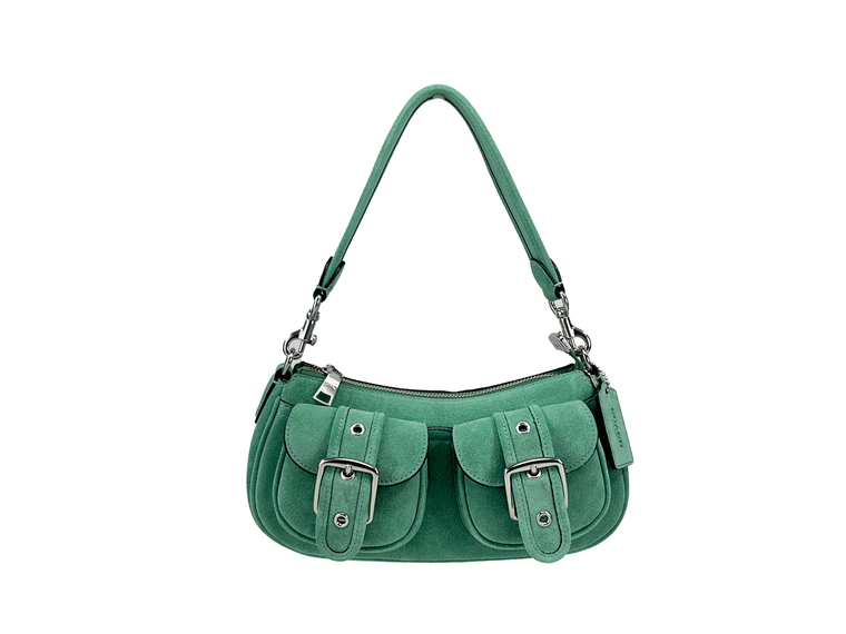 Coach Ashton Suede Shoulder Bag Purse - 198685103489