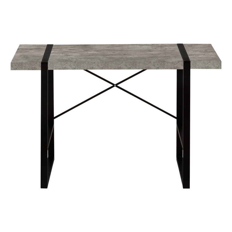 49" Gray and Black Computer Desk - 606114856122