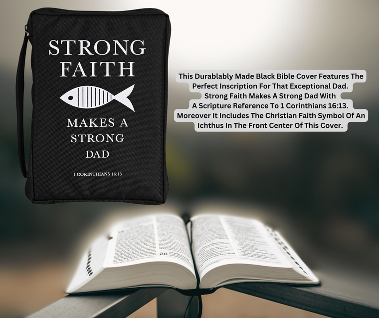 Bible Case Strong Faith Dad  - 603799690461
