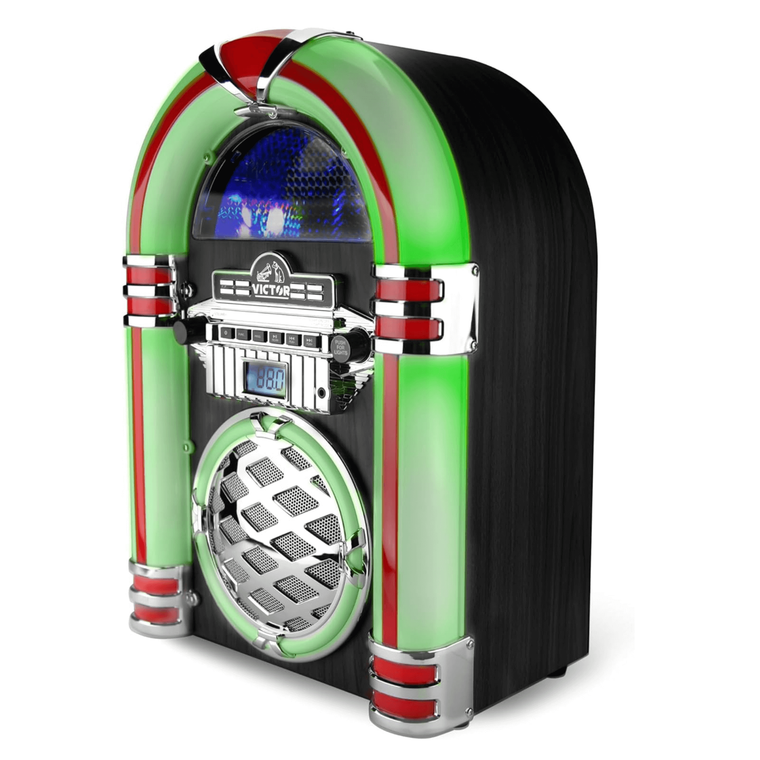 Victor Wilshire Bluetooth Jukebox with Multicolor LED Lighting  - 840005019375