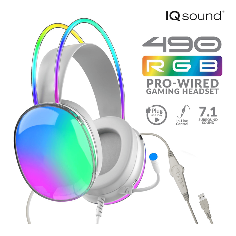 Supersonic Pro-Wired Gaming Headset with Lights & Surround Sound - 639131604902