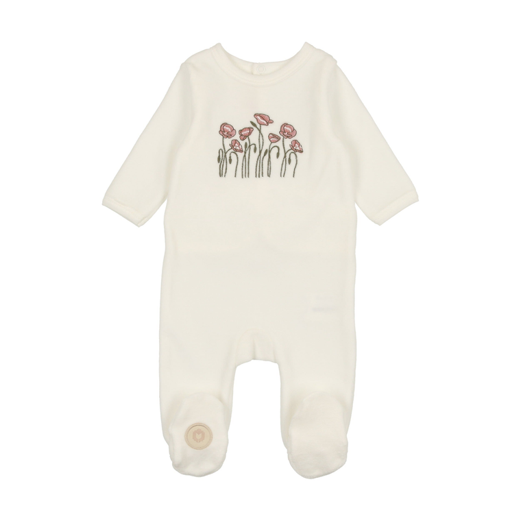 Pink Peonies Footie - 738019484961