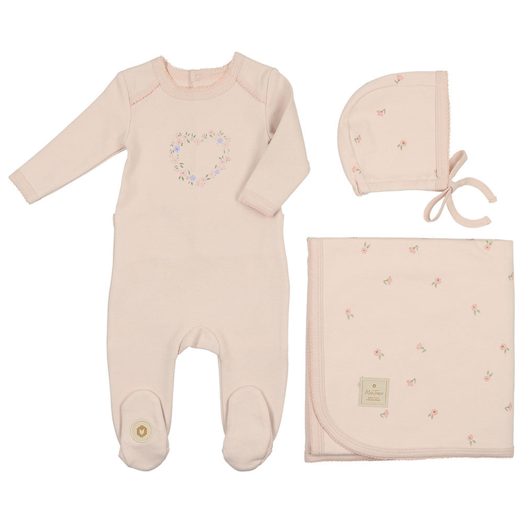 Floral Heart Layette Set - 738019500876