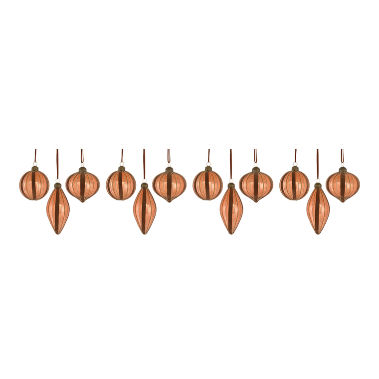 Copper Glass Holiday Ornament  - 746427864336