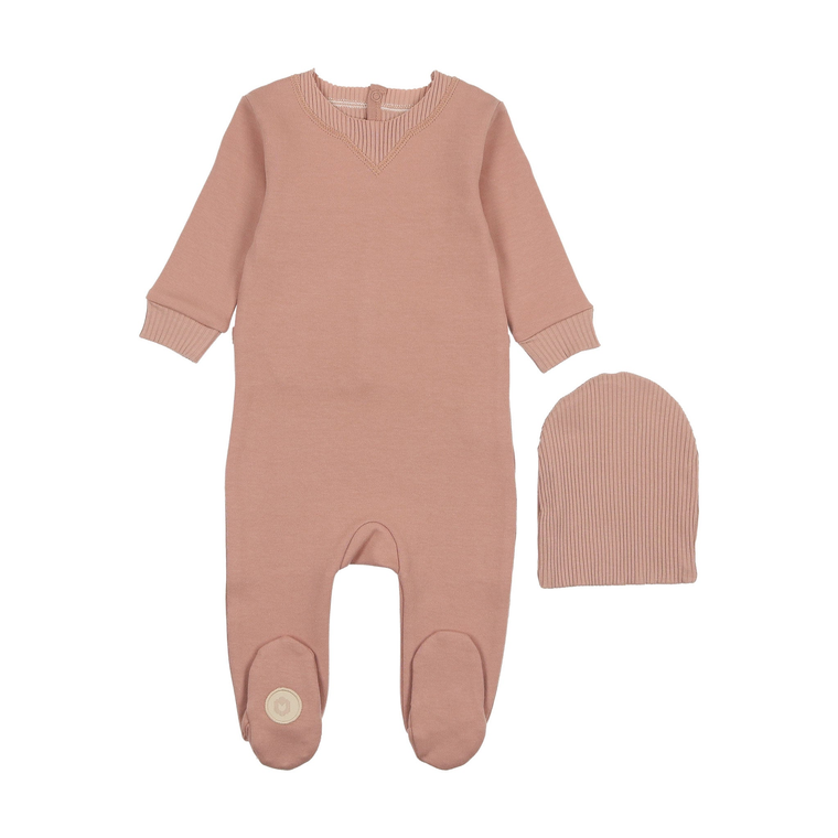Cuddly in Cotton Footie & Hat Set - 735525892327