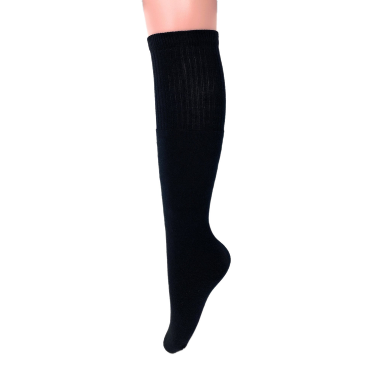 6 Pairs Men's and Women's Cotton Knee High Tube Socks for Sports - 742137057013