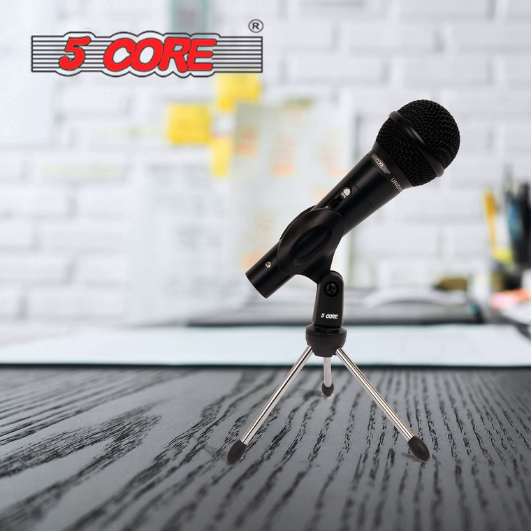 Desktop Mic Stand Universal Desk Microphone Holder Table Top Tripod Stands - 810199690834