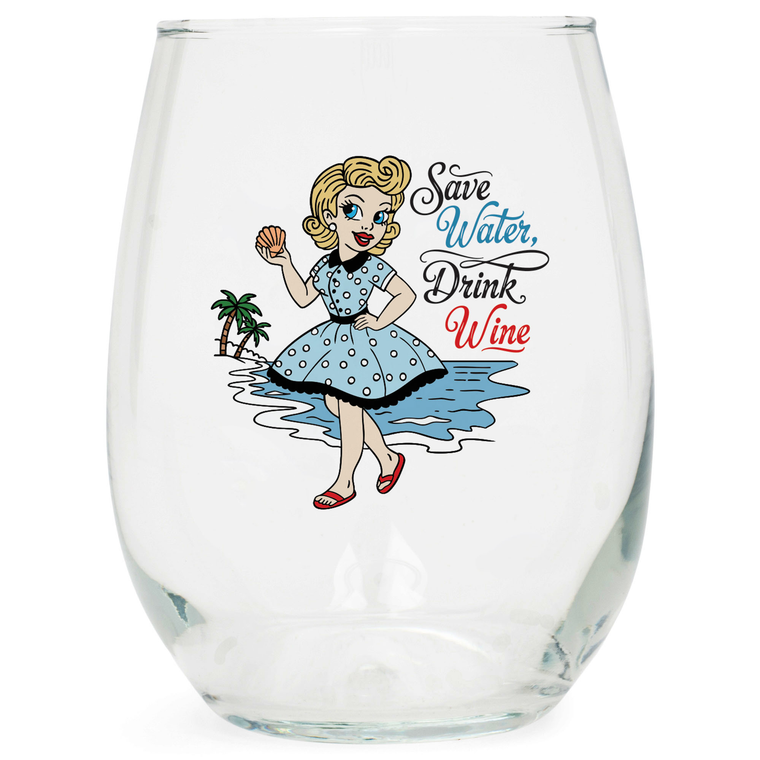 Wine Glass Save Water Drink Wine  - 603799759939