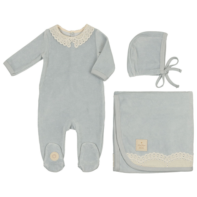 Tiny Eyelet Layette Set - 738019505369