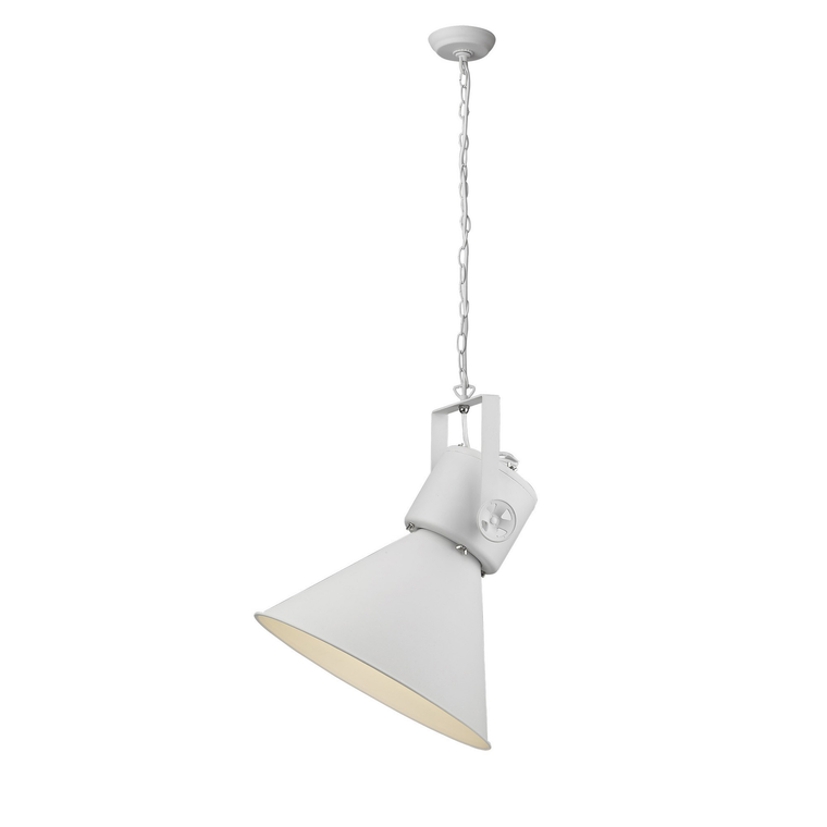 Crew 1-Light White Pendant - 808230008892