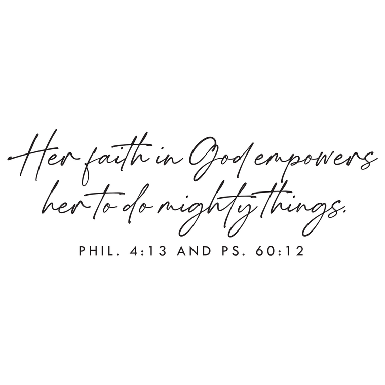 Mug Her Faith In God Empowers  - 667665185598