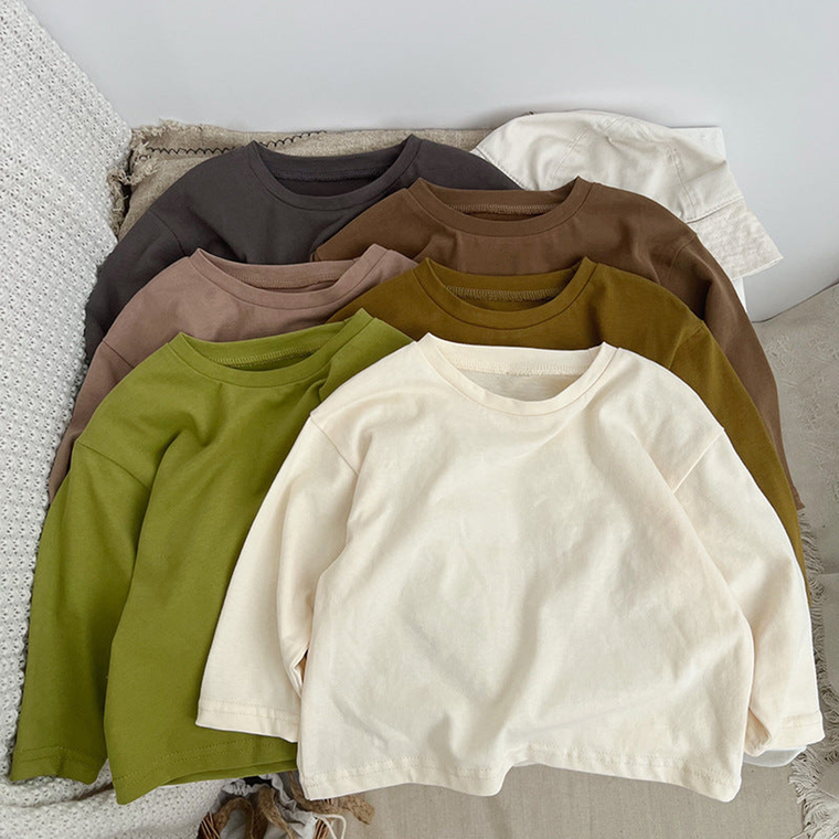 Baby Basic Style Various Color Soft Cotton Shirt - 716252326712