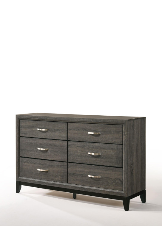 58" X 16" X 37" Weathered Gray Dresser - 614486162017