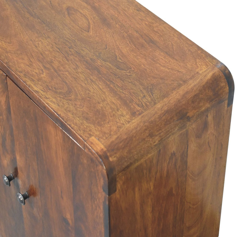 Solid Wood Accent Cabinet With Two Doors - 880016607284