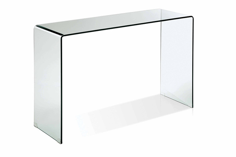 47" Clear Glass Block Console Table - 608219159252