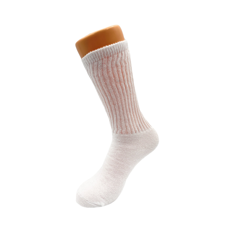Long Cotton Crew Socks for Women  3 Pairs, Cushioned Sole - 742137054289