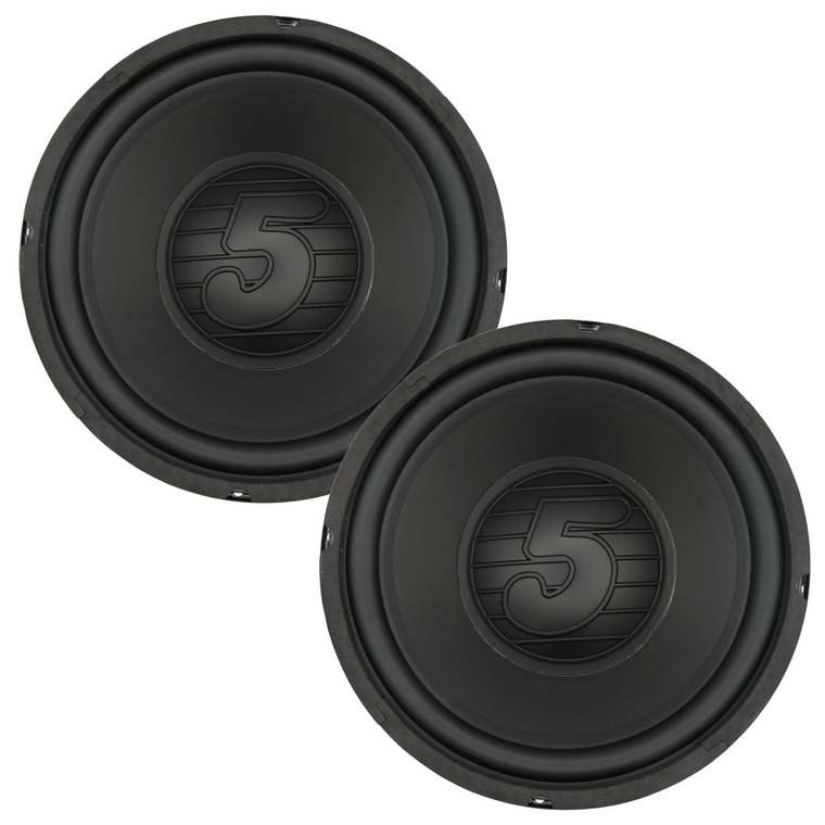 10 Inch Woofer Pair 300W Car Subwoofer 4Ohm Replacement Deep Sub w Poly Cone - 810144134291