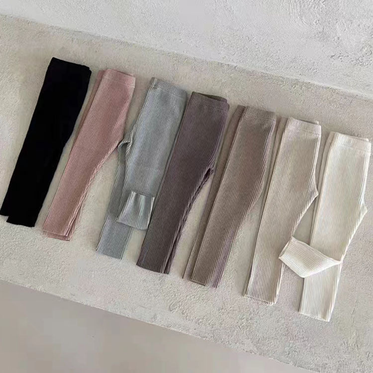 Solid Color Soft Cotton Comfy Leggings - 716252311787