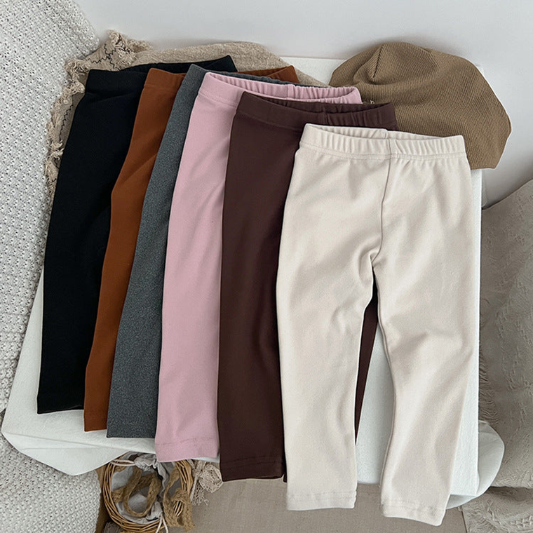 Baby Solid Color Soft Cotton Elastic Warm Quality Leggings - 716252317451