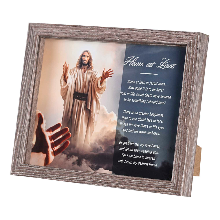 Framed Wall Art Home At Last 10x8