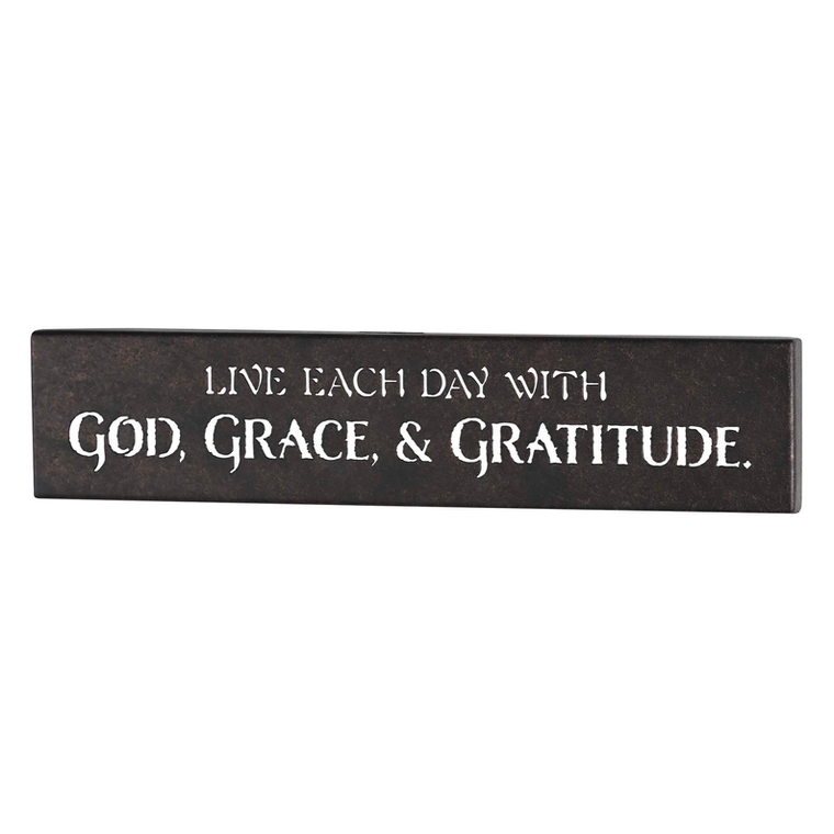 Wall Hanging Metal God Grace & Gratitude