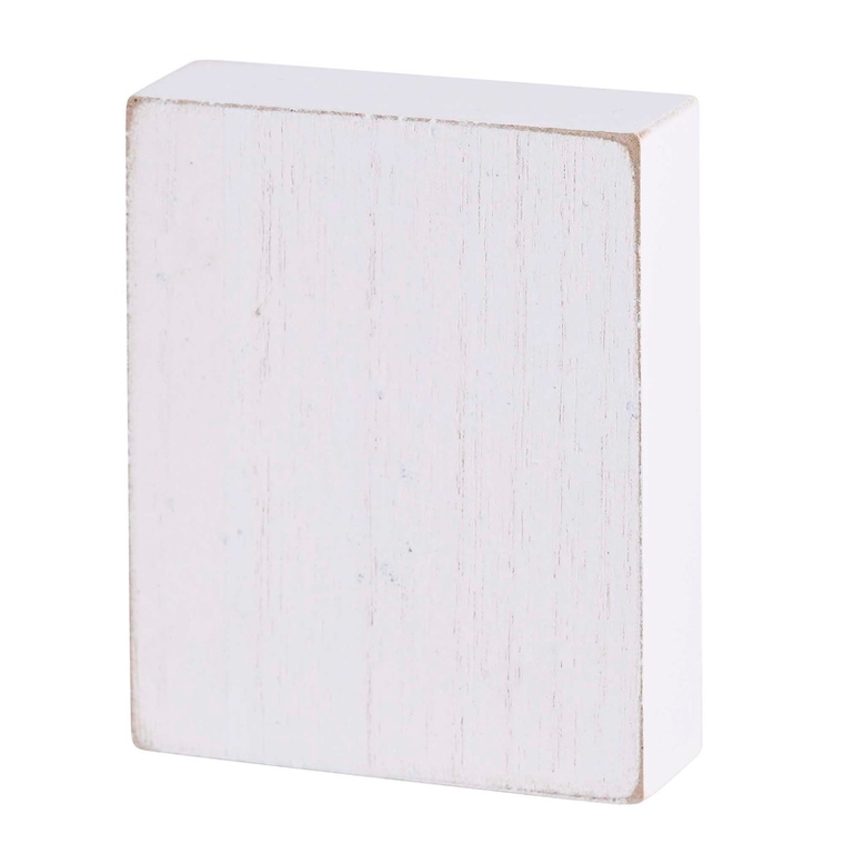 Tabletop Plaque Ask Seek Knock White 3x4