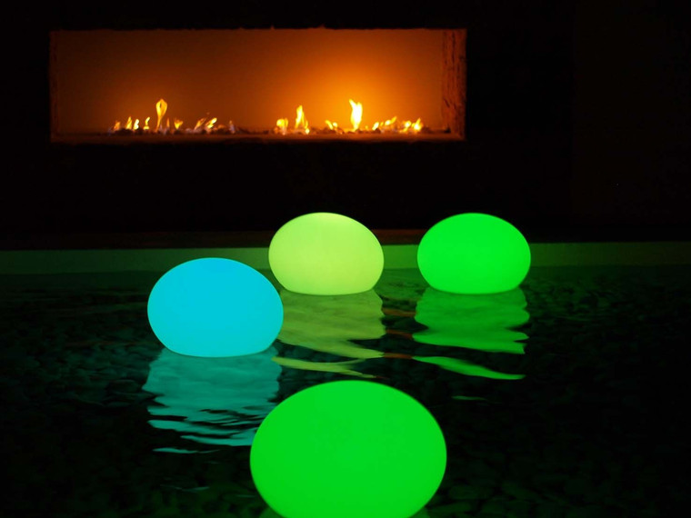 11" X 11" X 7" Multi Plastic LED Table Lamp