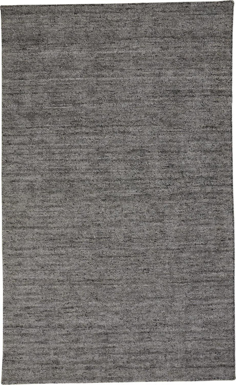 4' X 6' Gray And Black Hand Woven Area Rug - 606114116998