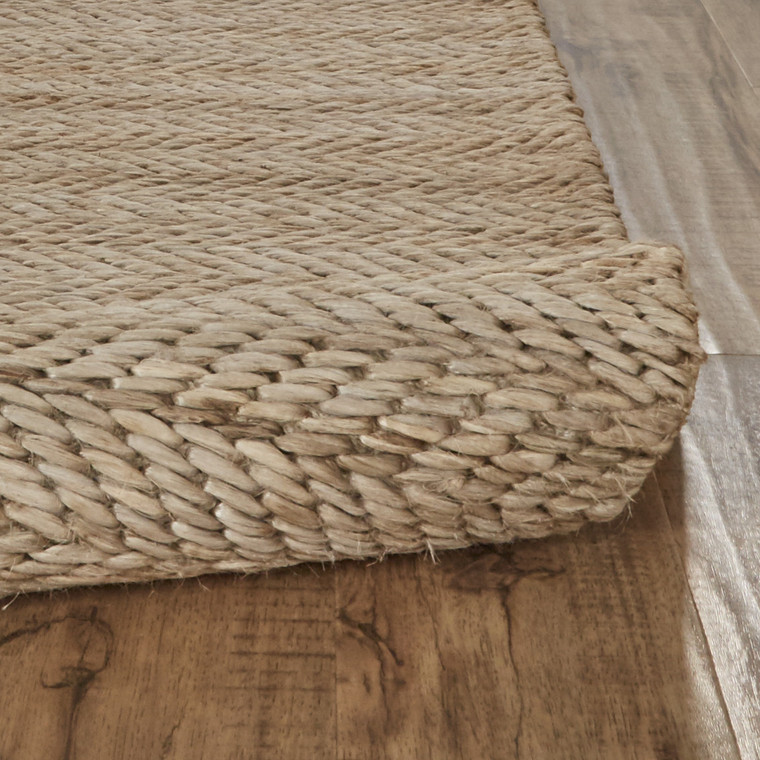 4' X 6' Tan And Gray Hand Woven Area Rug - 606114108016
