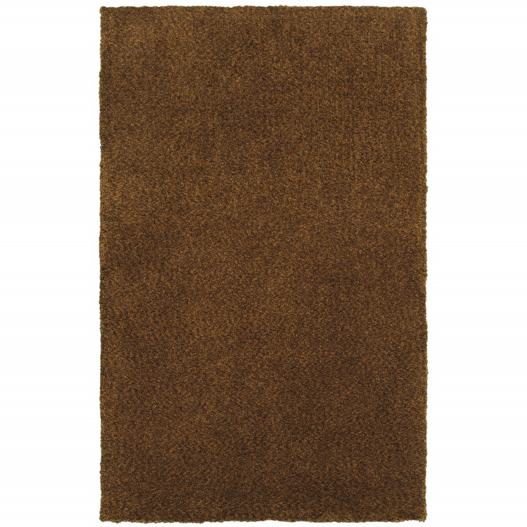 6' X 9' Brown Shag Tufted Handmade Stain Resistant Area Rug - 606114601753