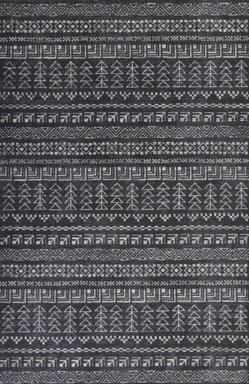 7' x 11' Polypropylene Charcoal Area Rug - 4512822794365