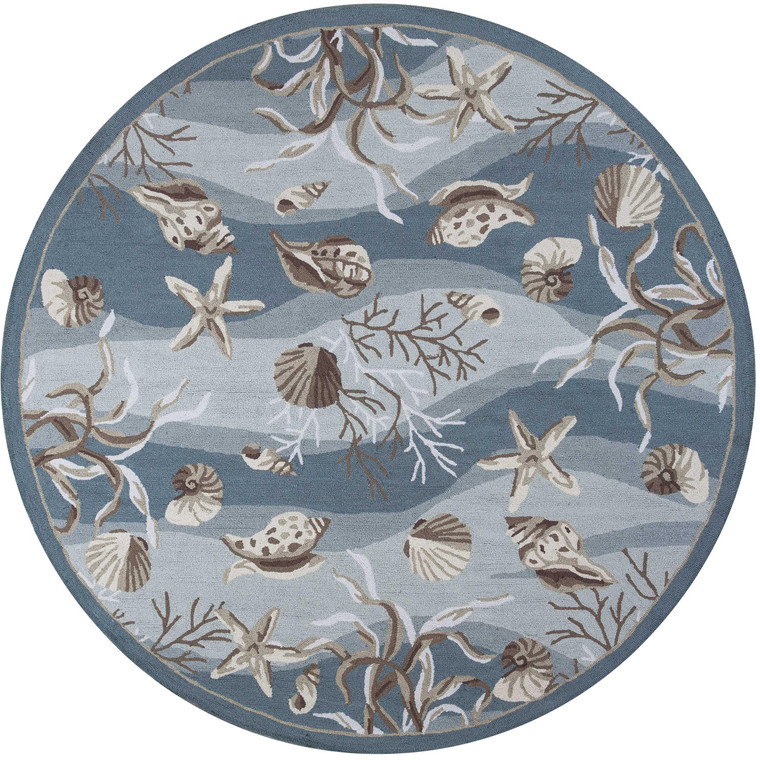 90" X 114" Seafoam Polyester Rug - 4512822920511
