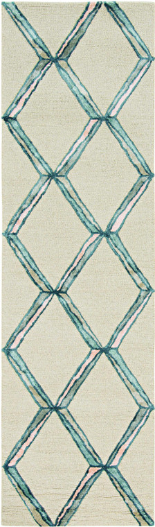 96" X 120" Cream Wool or Viscose Rug - 4512822924304