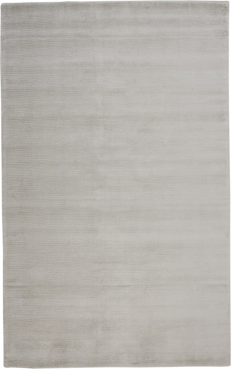 2' X 3' Gray And Silver Hand Woven Distressed Area Rug - 606114107323