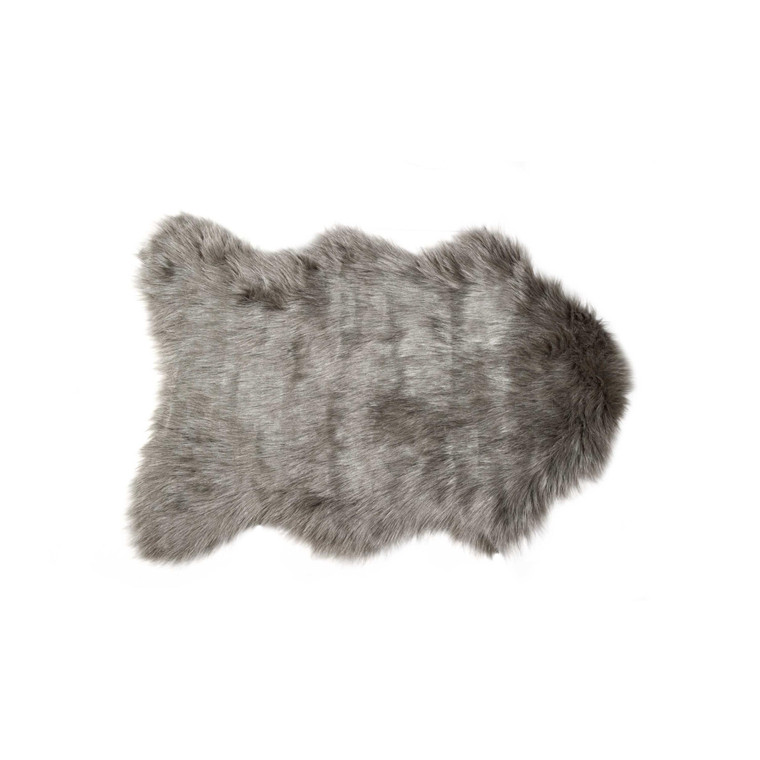 2' X 3' Grey Animal Print Area Rug - 689211824478