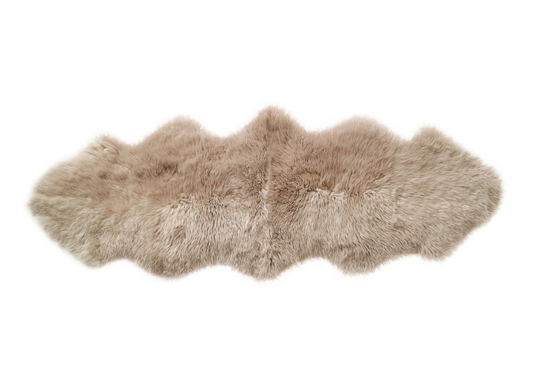 Homeroots Home Decor 2' x 6' New Zealand Lambs Wool Handmade Area Rug, Platinum