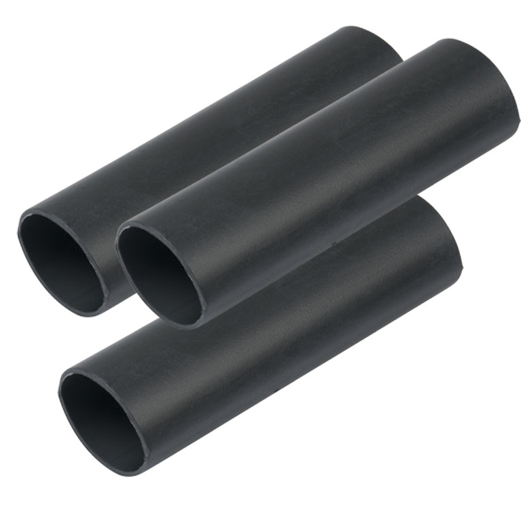 Ancor Heavy Wall Heat Shrink Tubing - 3/4" x 6" - 3-Pack - Black - 091887328103