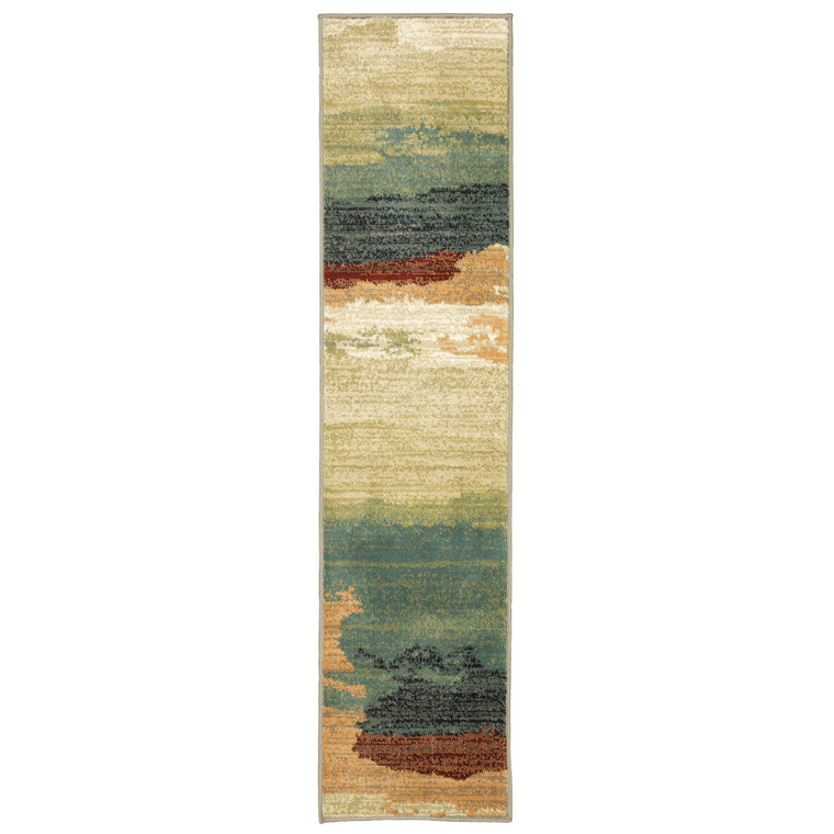 2’ x 8’ Modern Abstract Indoor Runner Rug - 4512822860046